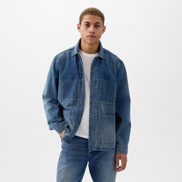 GAP Denim Chore Coat - Picture 1 of 3